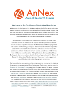 The final AnNex newsletter, December 2023 The final AnNex newsletter, December 2023